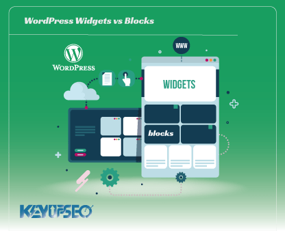 What is the difference between a widget and a block in WordPress?